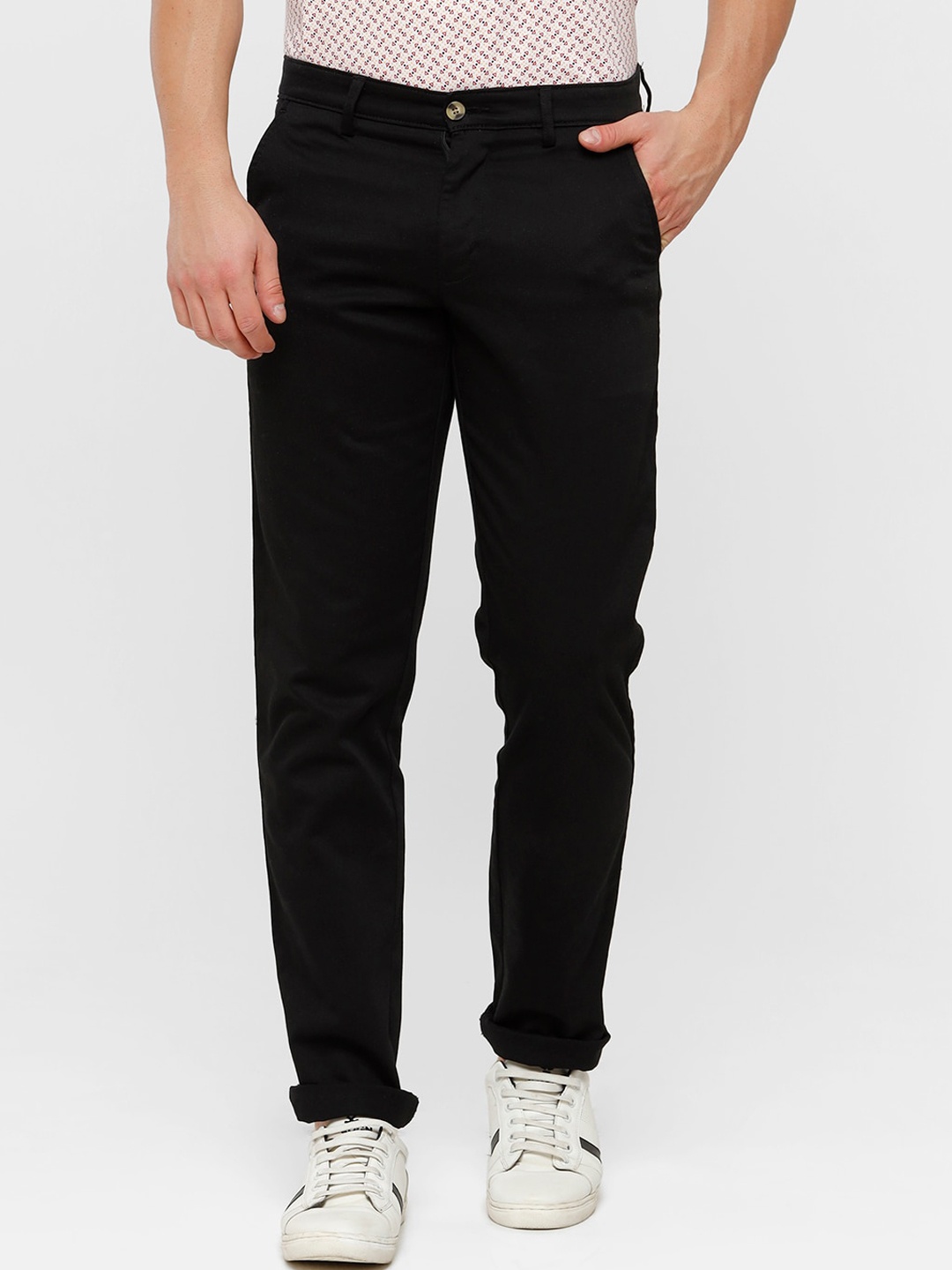 

Classic Polo Men Black Slim Fit Chinos Trousers