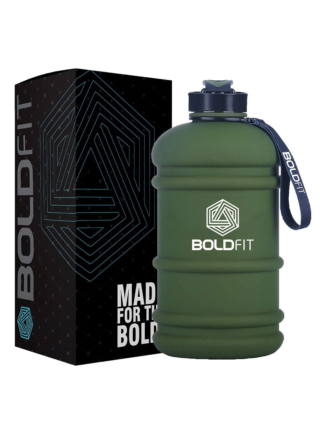 

BOLDFIT Green & Blue Plastic Sipper Water Bottle