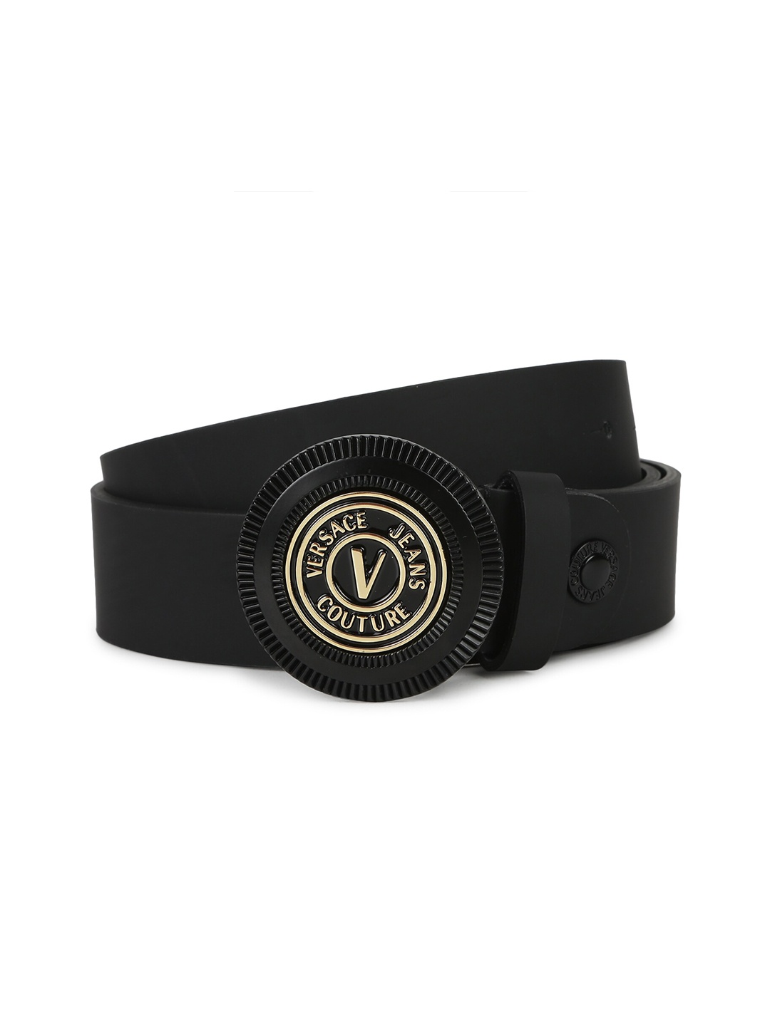 

Versace Jeans Couture Men Black Leather Belt