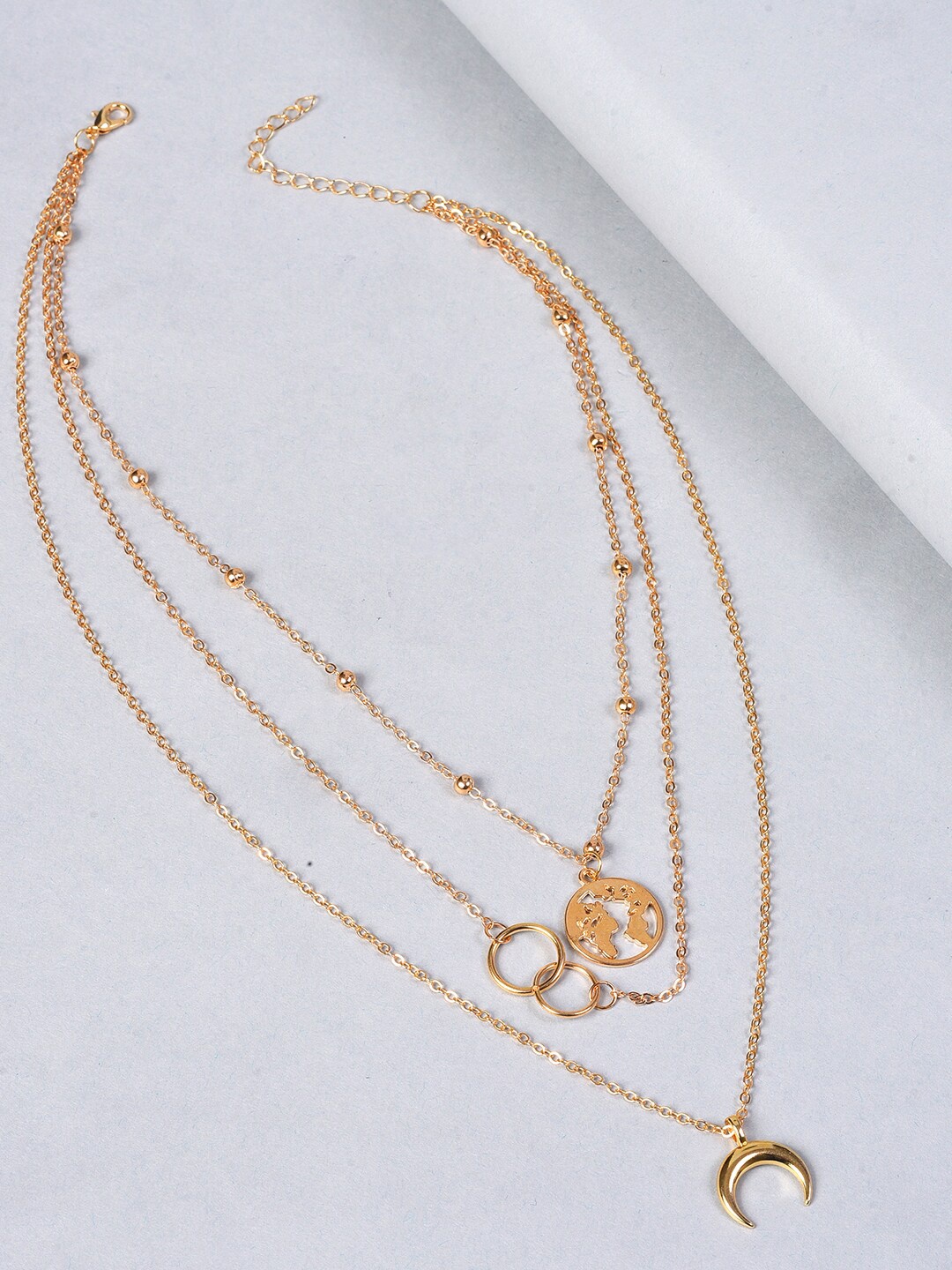 

SOHI Women Gold-Toned & Plated Layered Necklace