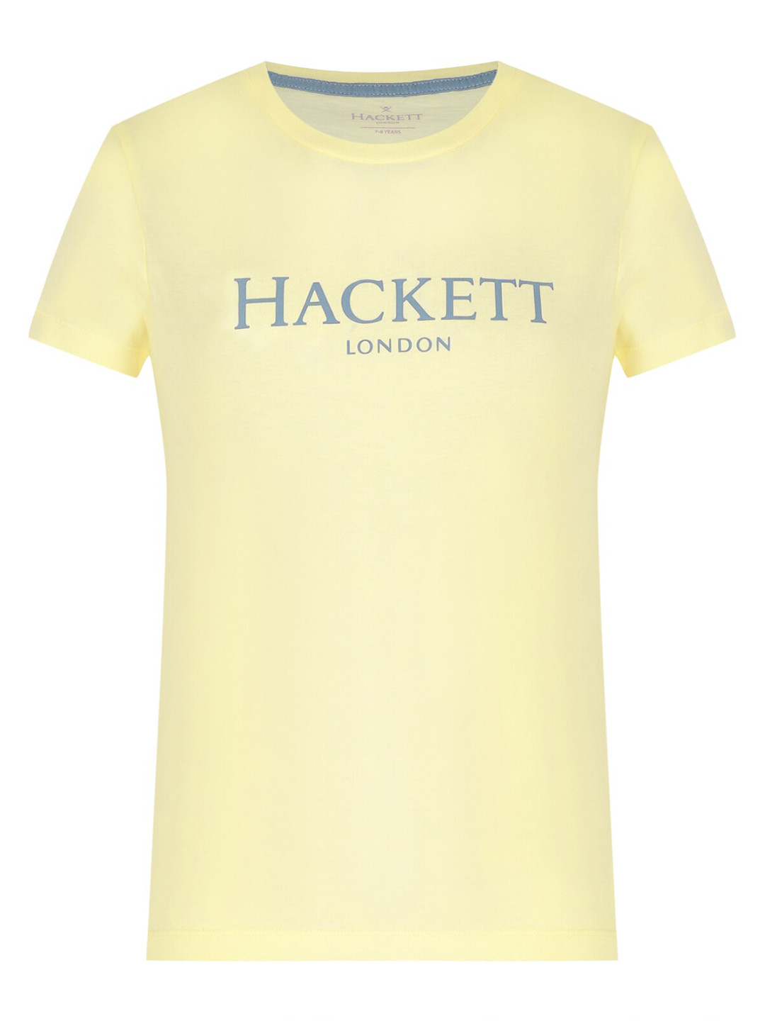 

HACKETT LONDON Boys Yellow Typography Cotton T-shirt