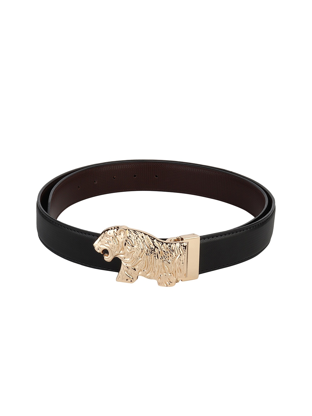 

Kastner Men Black Leather Reversible Belt