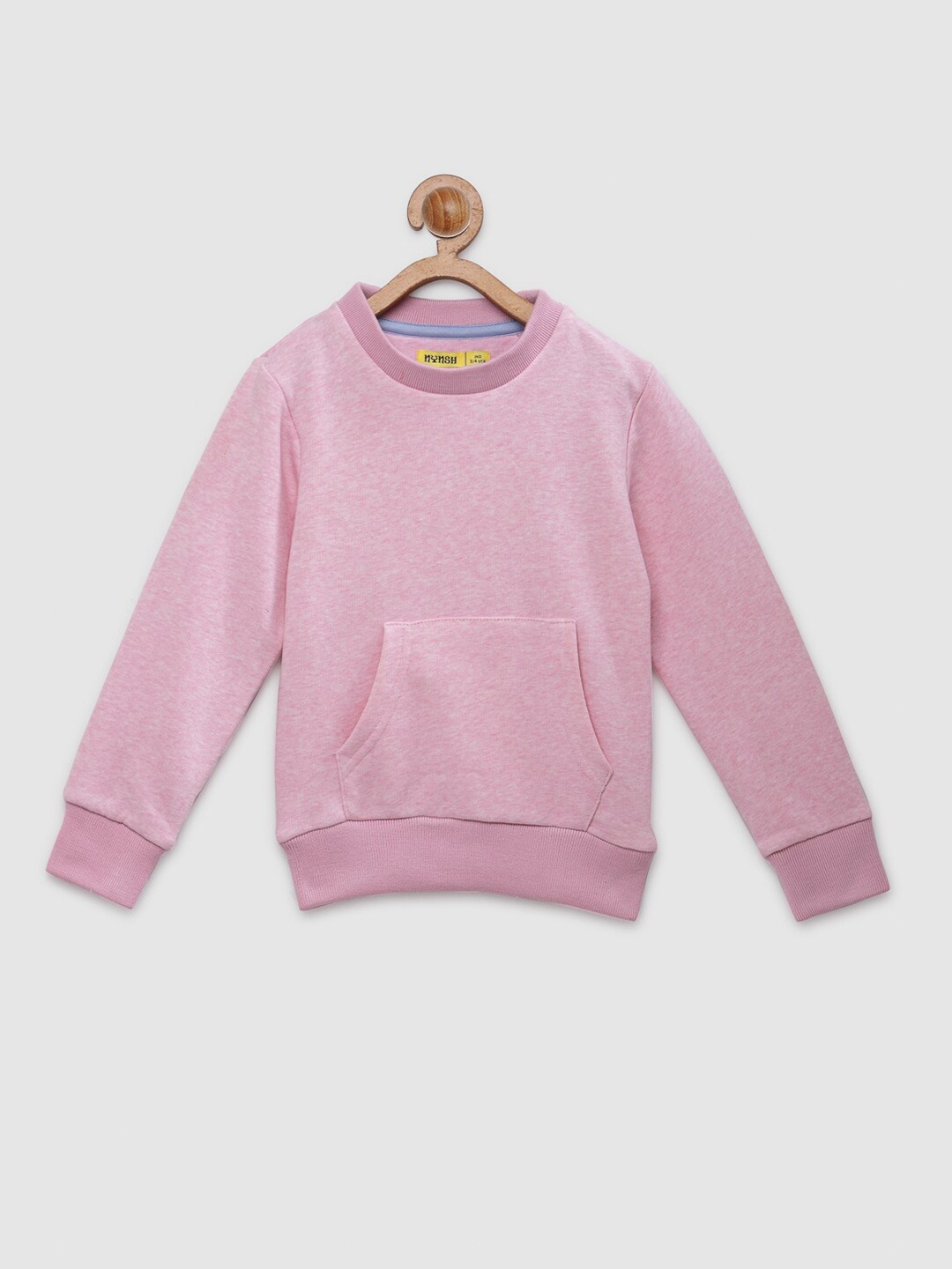 

NYNSH- PlusS Kids Girls Pink Pure Cotton Sweatshirt
