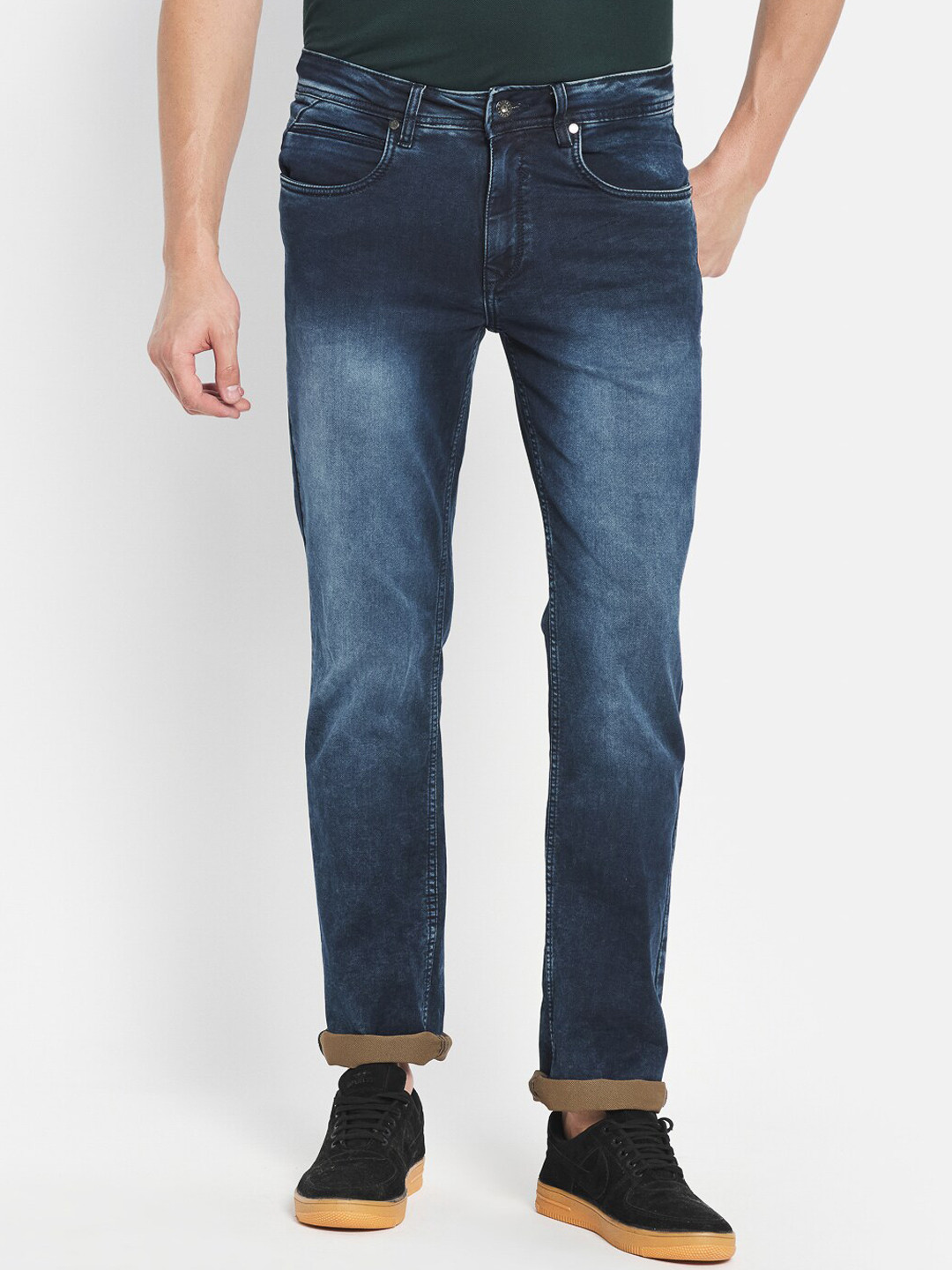 

Octave Men Navy Blue Heavy Fade Stretchable Jeans