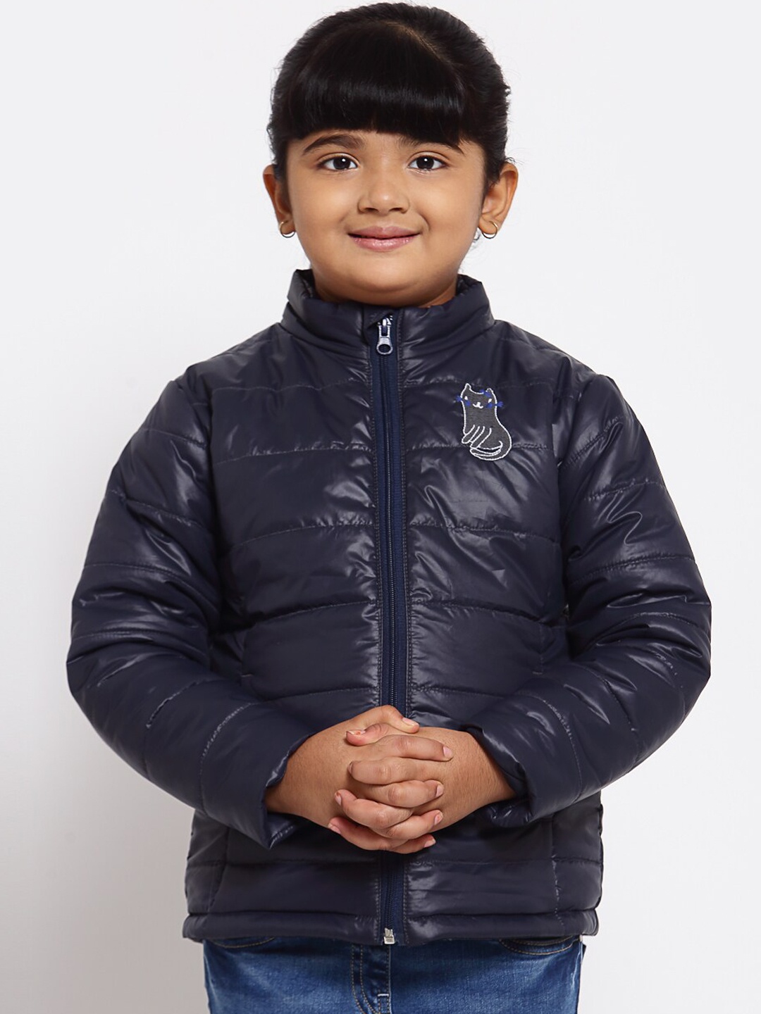 

NYNSH- PlusS Kids Girls Navy Blue Puffer Jacket
