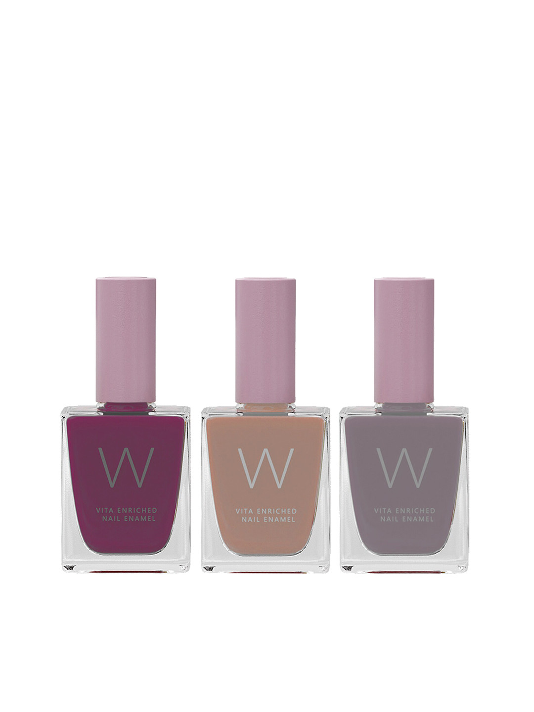 

W Set of 3 Vita Enriched Nail Enamels - Fling - Crme - Surreal, Purple