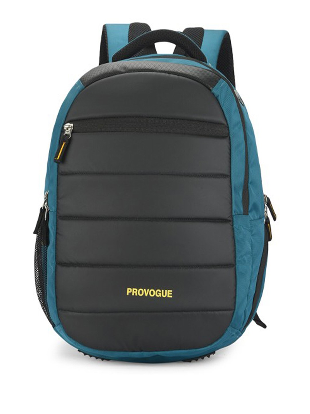

Provogue Unisex Teal & Black Brand Logo Backpack with Reflective Strip