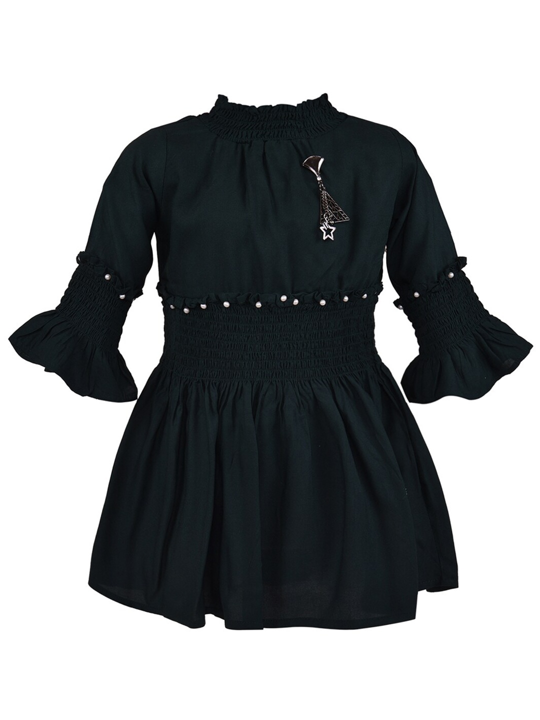 

Wish Karo Green Green Embellished Dress