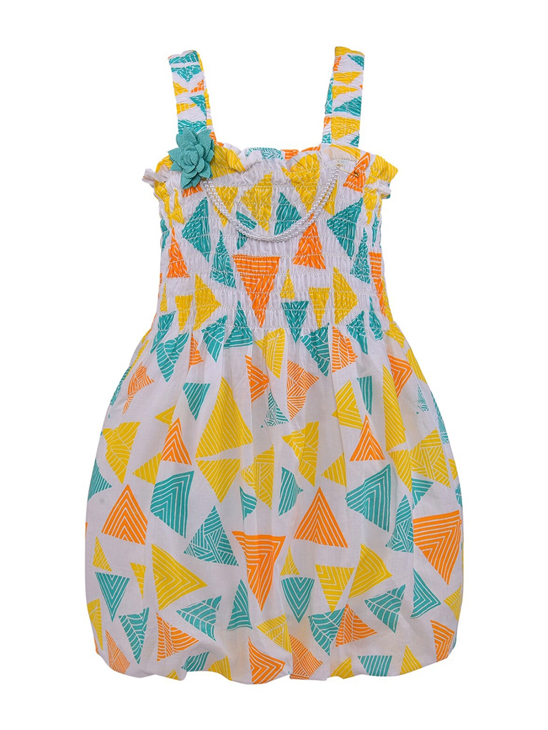 

Wish Karo Girls Yellow A-Line Dress