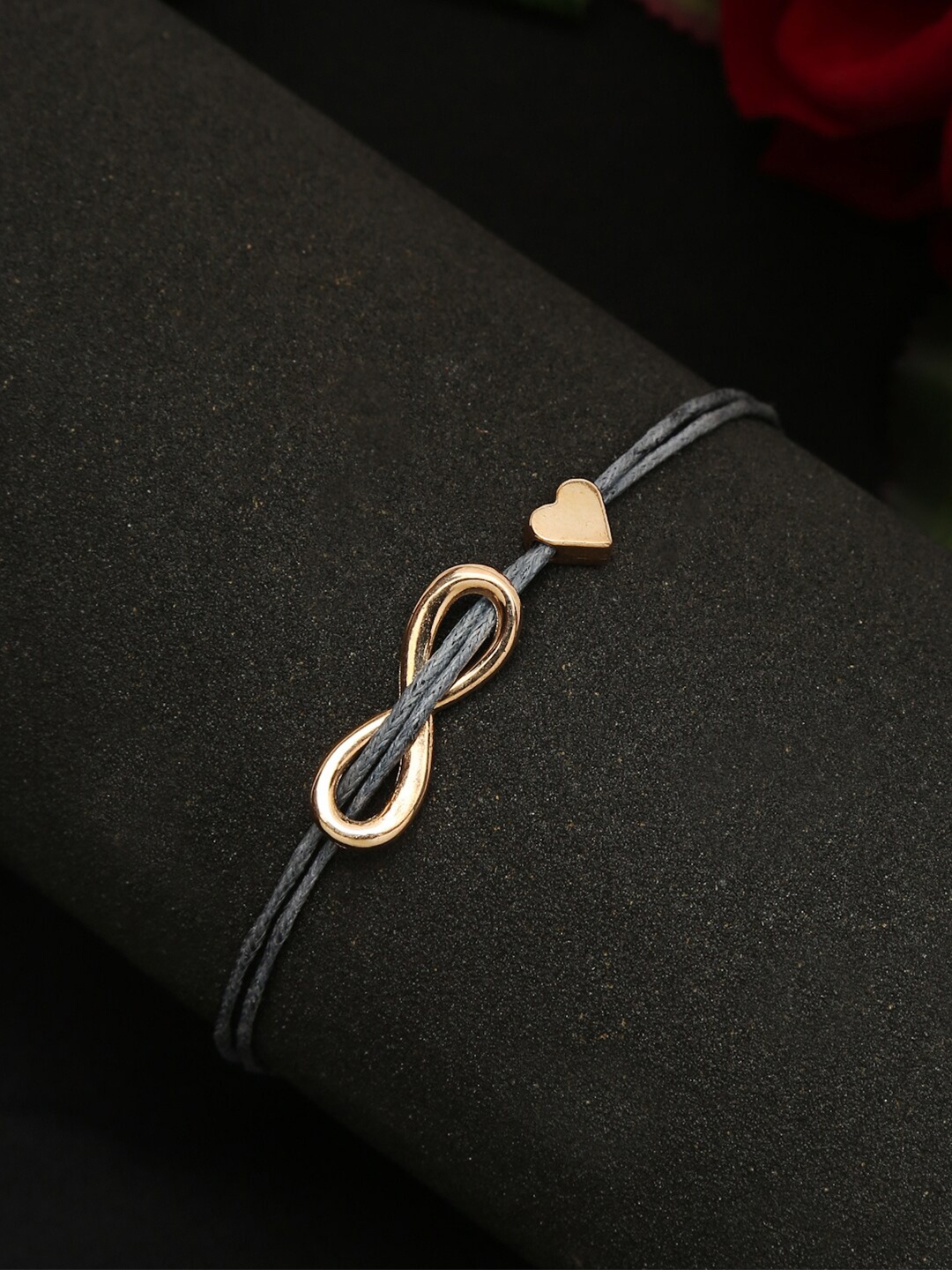 

Celena Cole Women Grey Gold-Plated Charm Bracelet