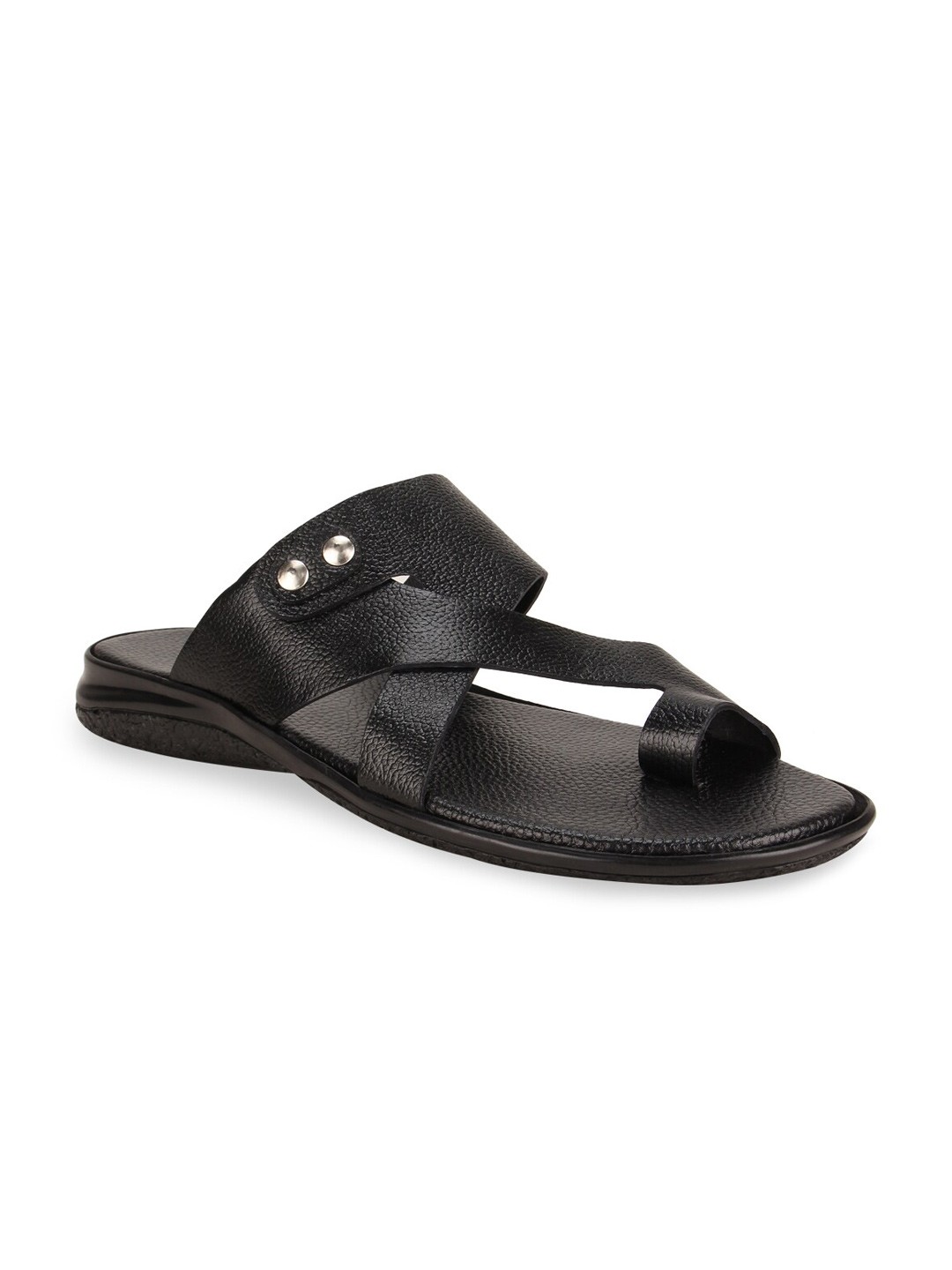 

Regal Men Black Leather Comfort Sandals