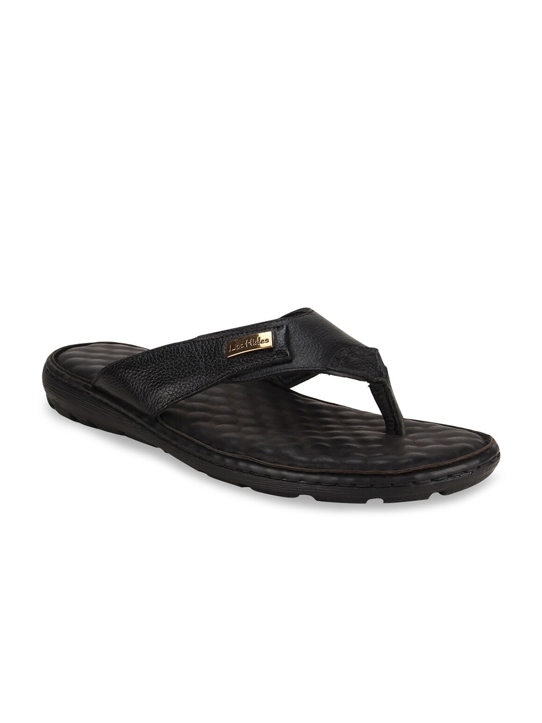 

Regal Men Black Leather Comfort Sandals