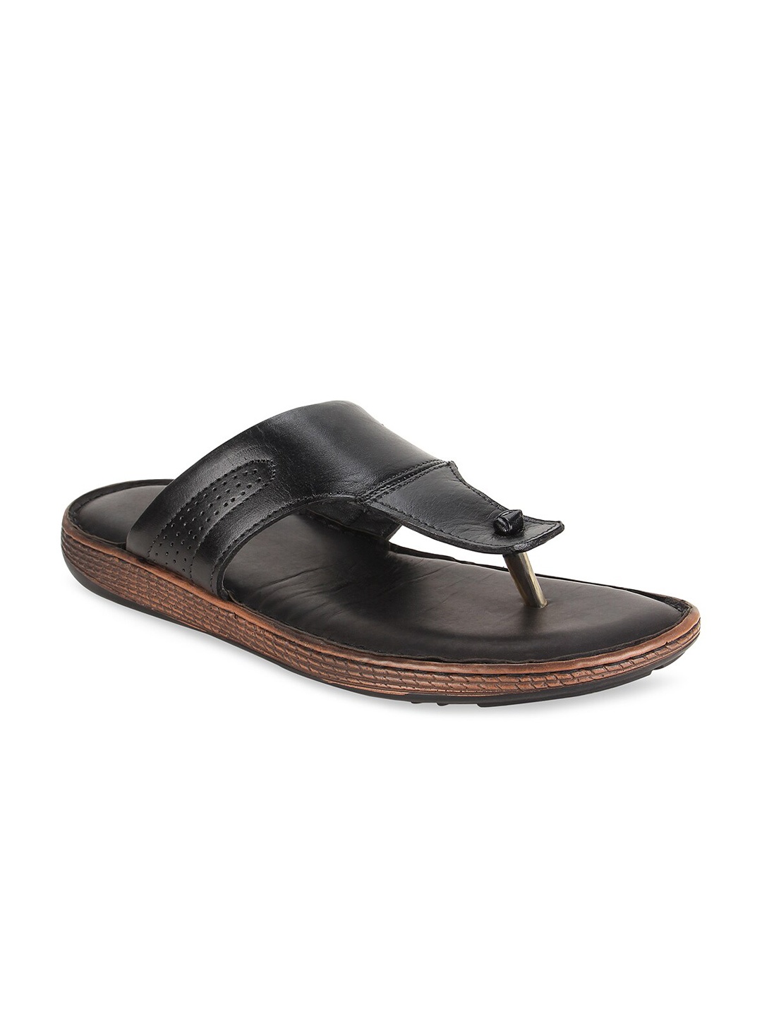 

Regal Men Black & Brown Leather Comfort Sandals