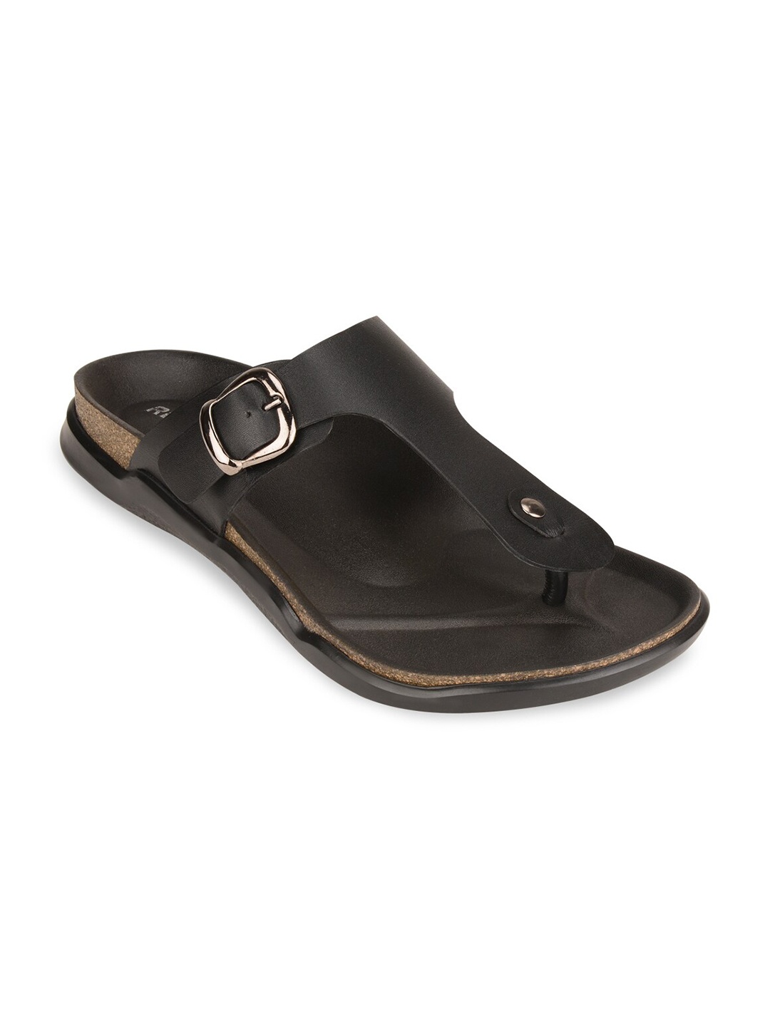 

Regal Men Black Solid Casual Comfort Sandals