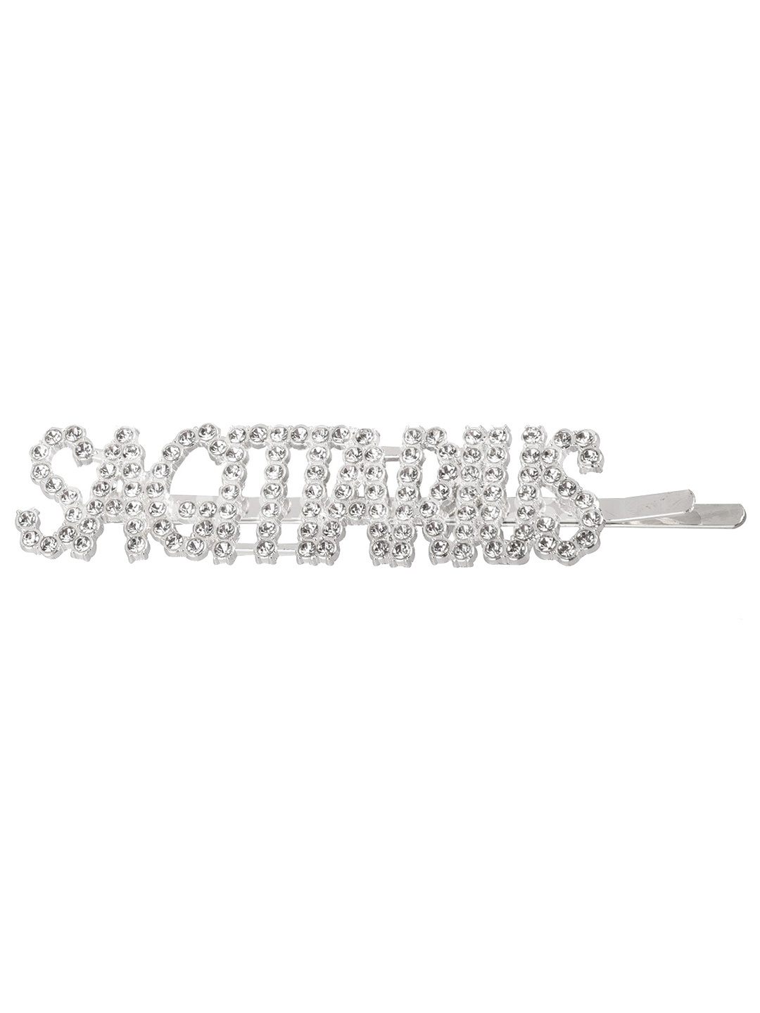 

Vembley Women Silver & White Sagittarius Embellished Hairclip