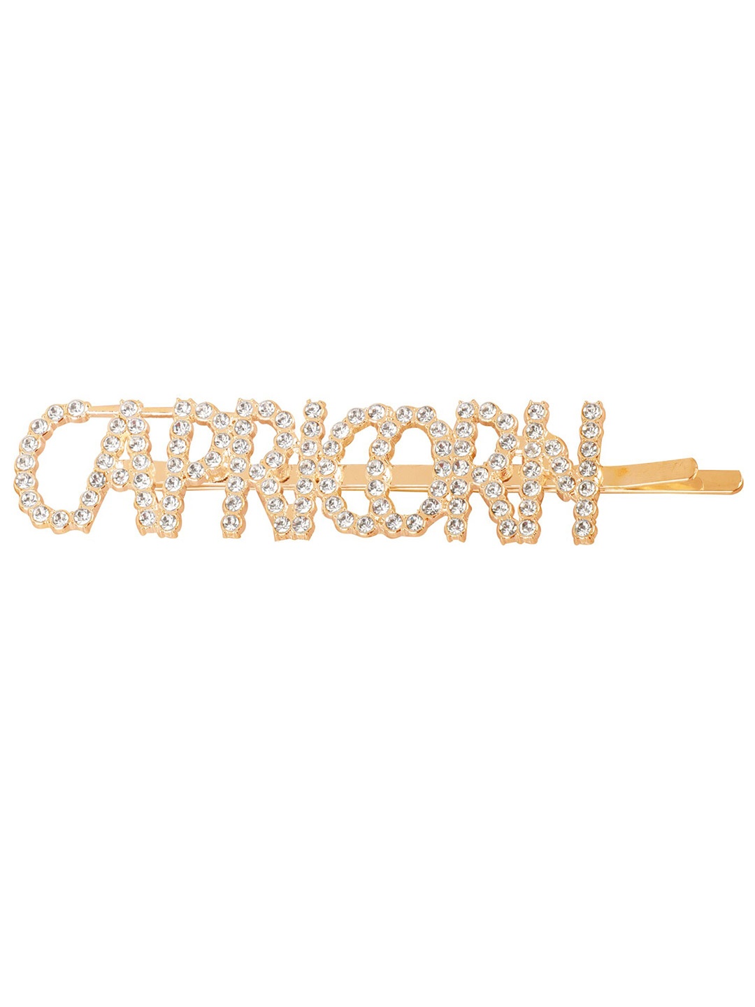 

Vembley Women Gold-Toned & White Embellished Capricorn Hair Accessory