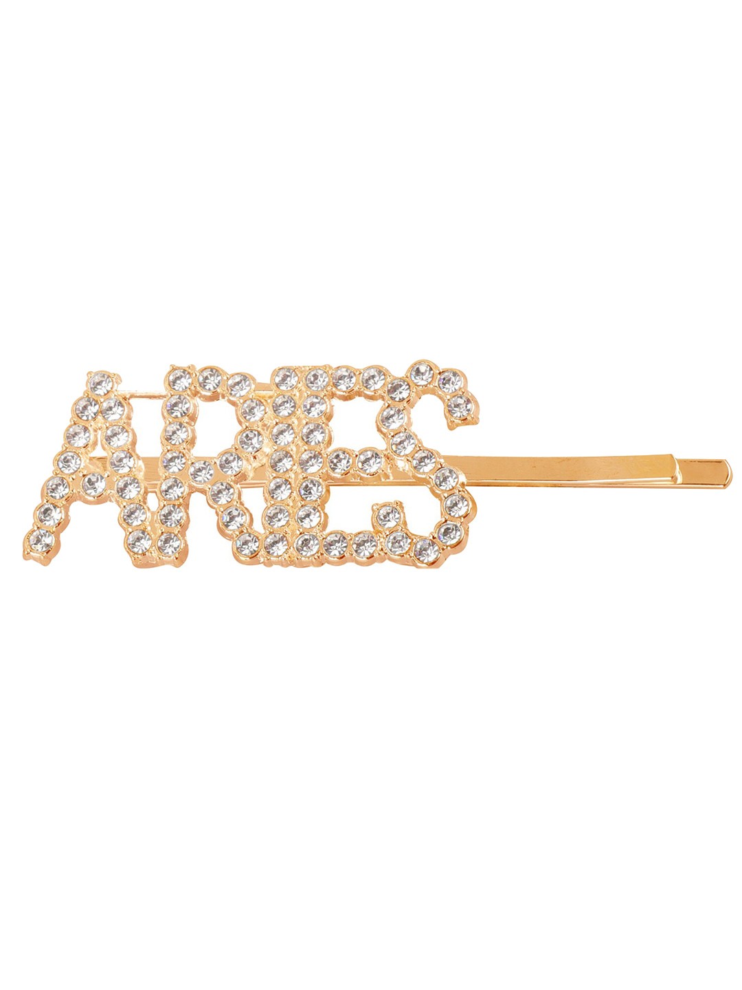 

Vembley Women Gold-Toned & White Embellished French Barrette