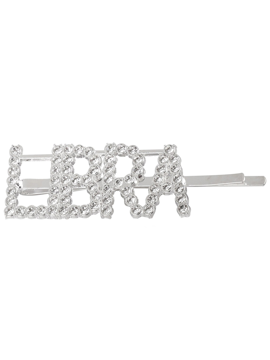 

Vembley Women Silver & White Libra Embellished Hairclip