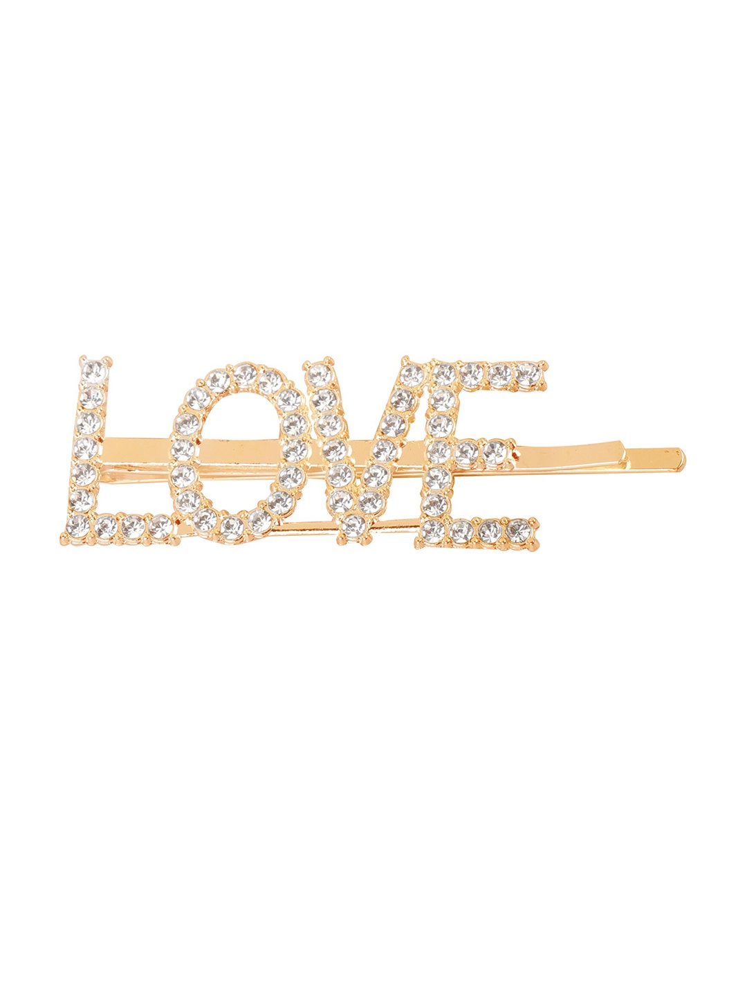 

Vembley Women Gold-Toned & White Embellished Bobby Pins