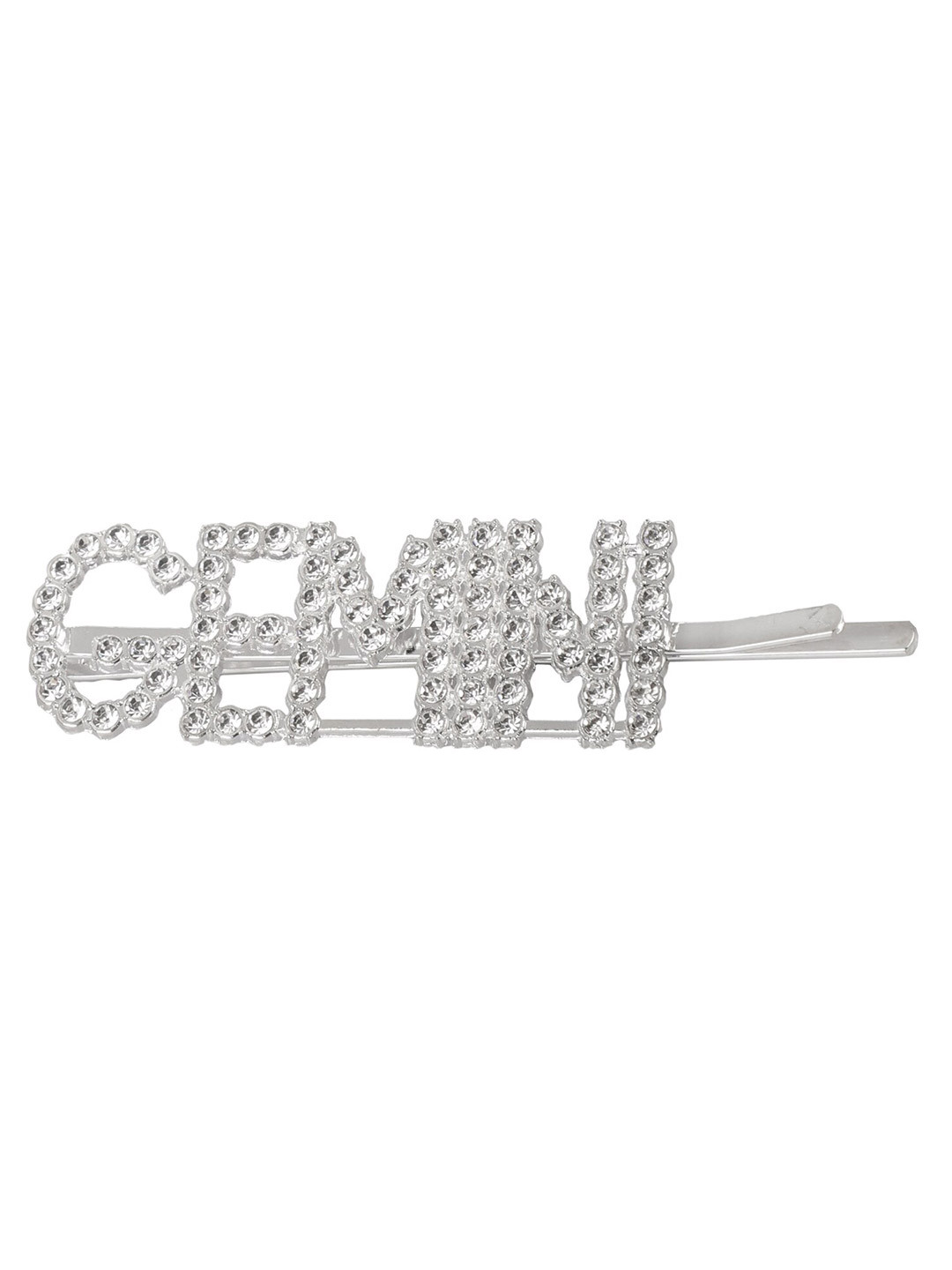 

Vembley Women Silver-Toned & White Embellished Bobby Pins
