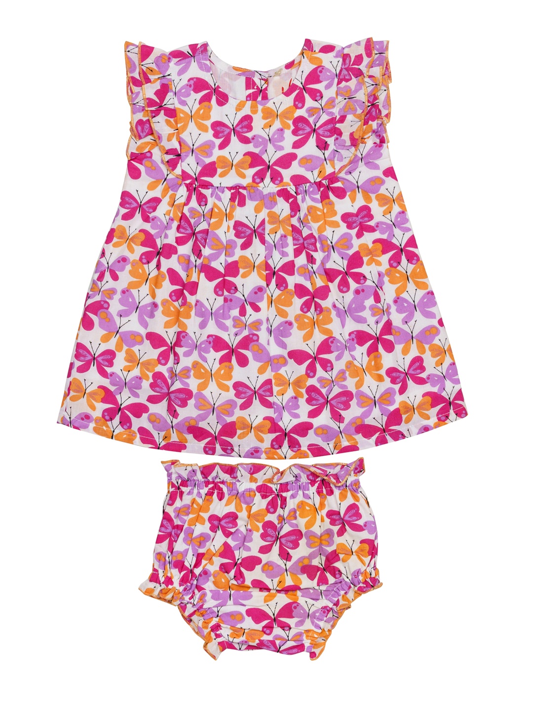 

H By Hamleys Infant Girls Multicoloured Printed A-Line Dress, Multi
