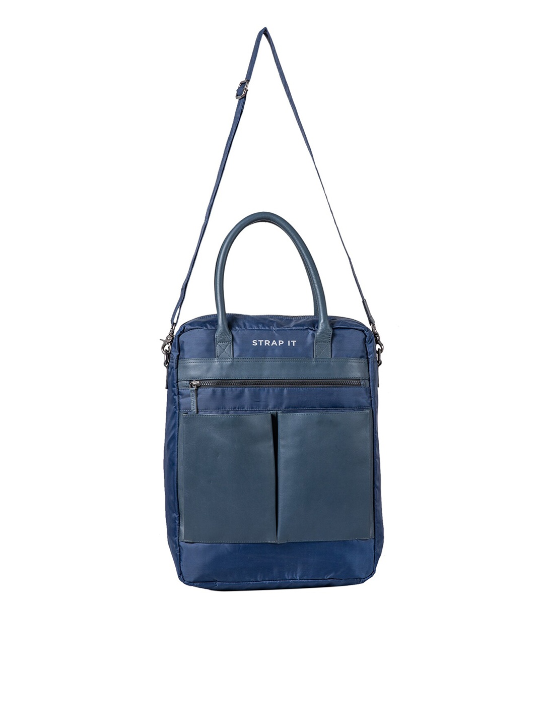 

STRAP IT Unisex Blue Messenger Bag