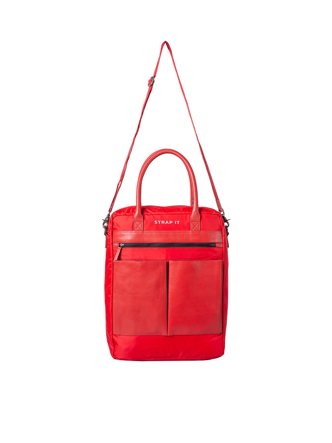 

STRAP IT Unisex Red Messenger Bag