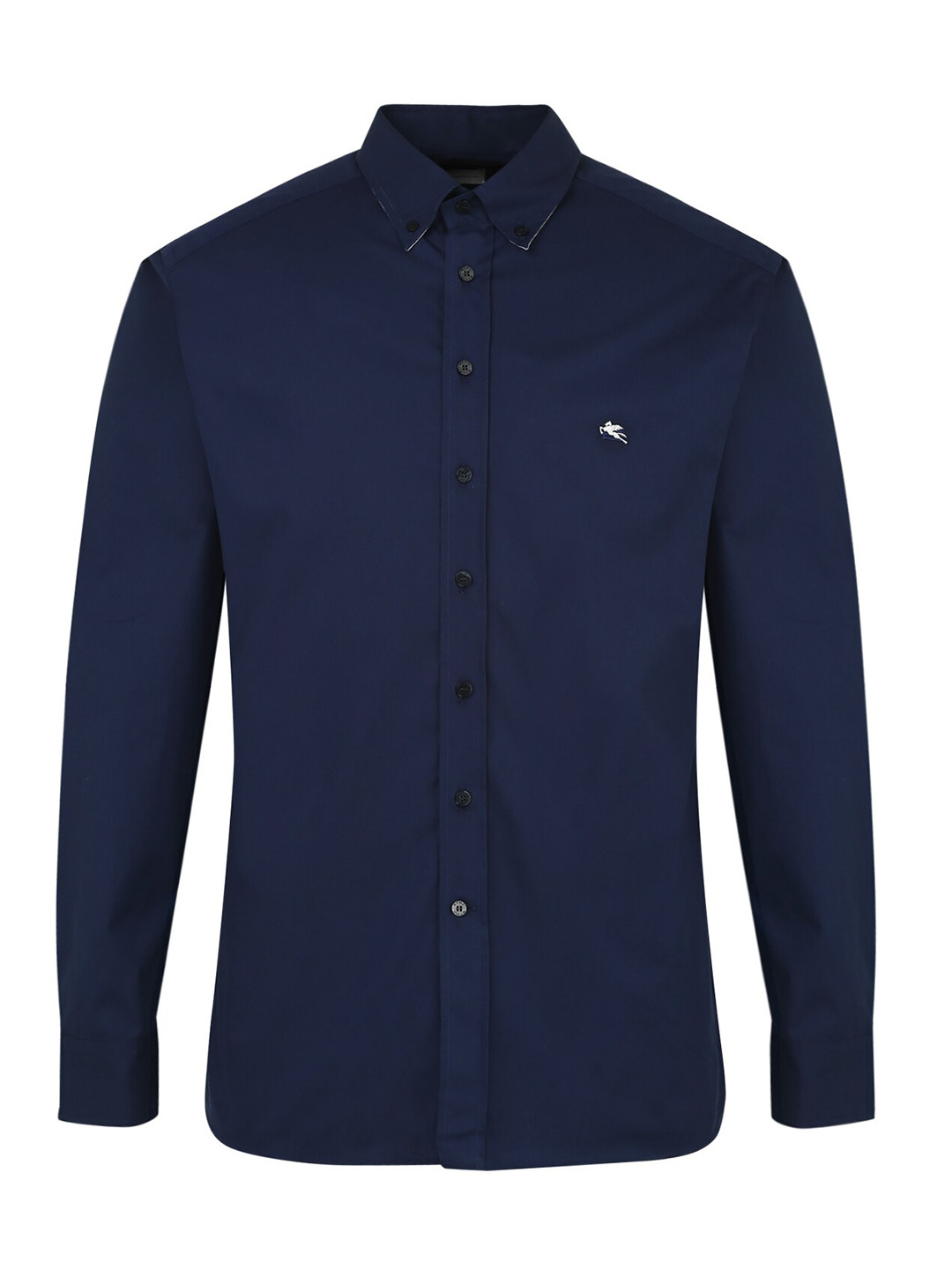 

ETRO Men Navy Blue Solid Regular-Fit Formal Shirt