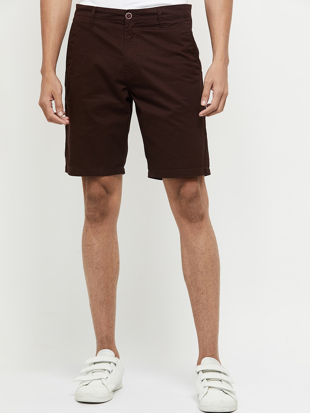 

max Men Burgundy Pure Cotton Shorts