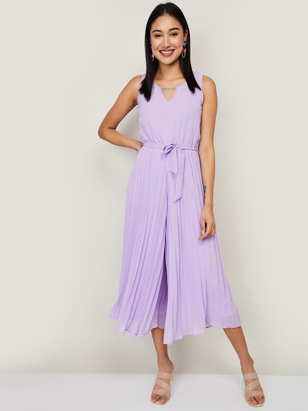 

CODE by Lifestyle Purple Culottes Jumpsuit