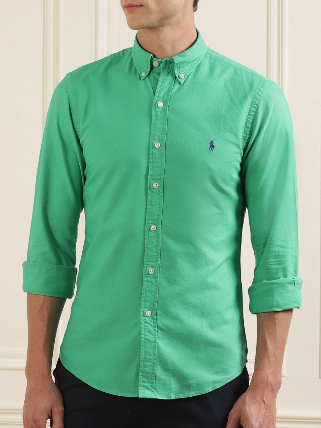 

Polo Ralph Lauren Men Cotton Casual Shirt, Green