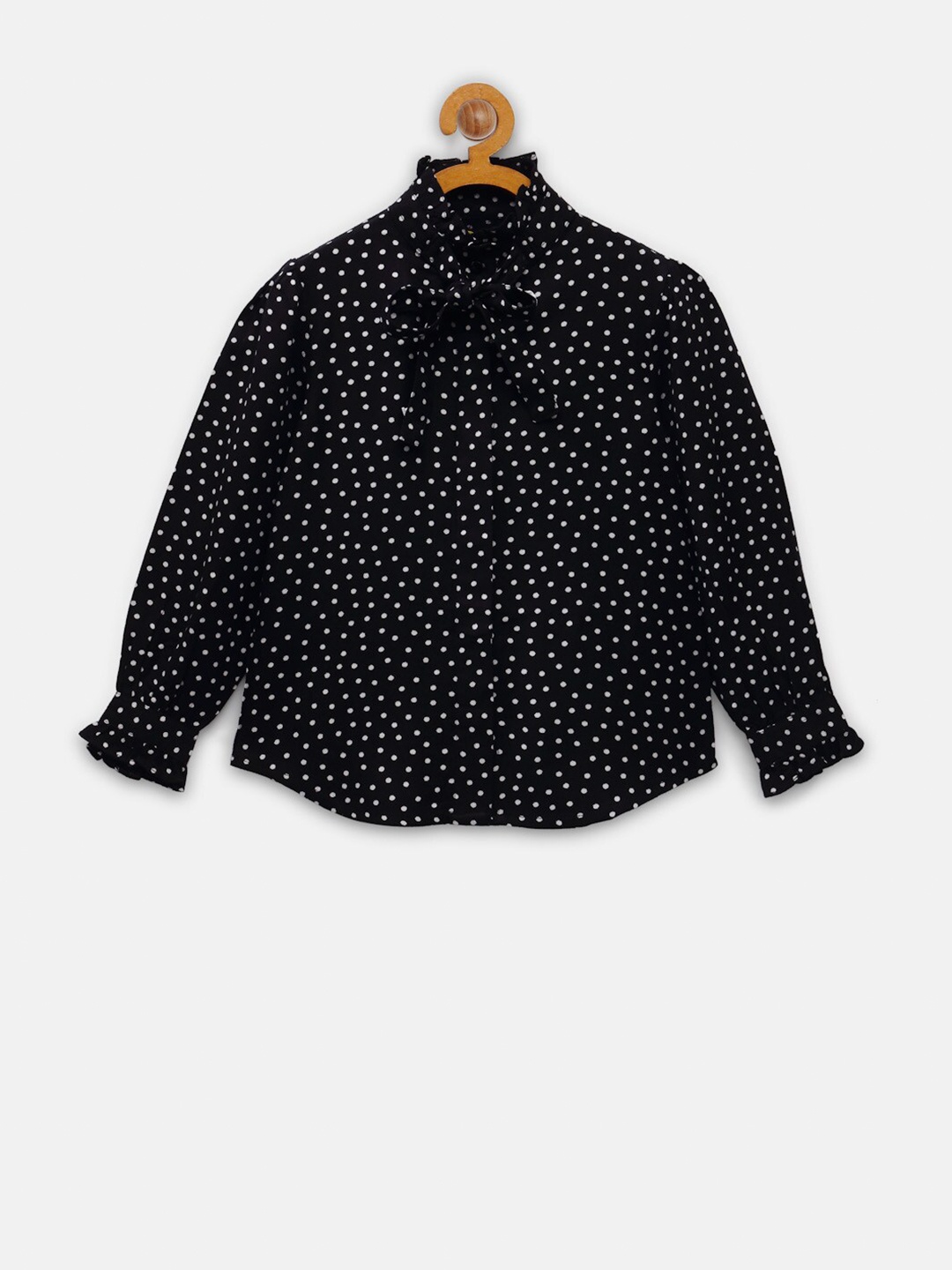 

NYNSH- PlusS Kids Black Print Shirt Style Top