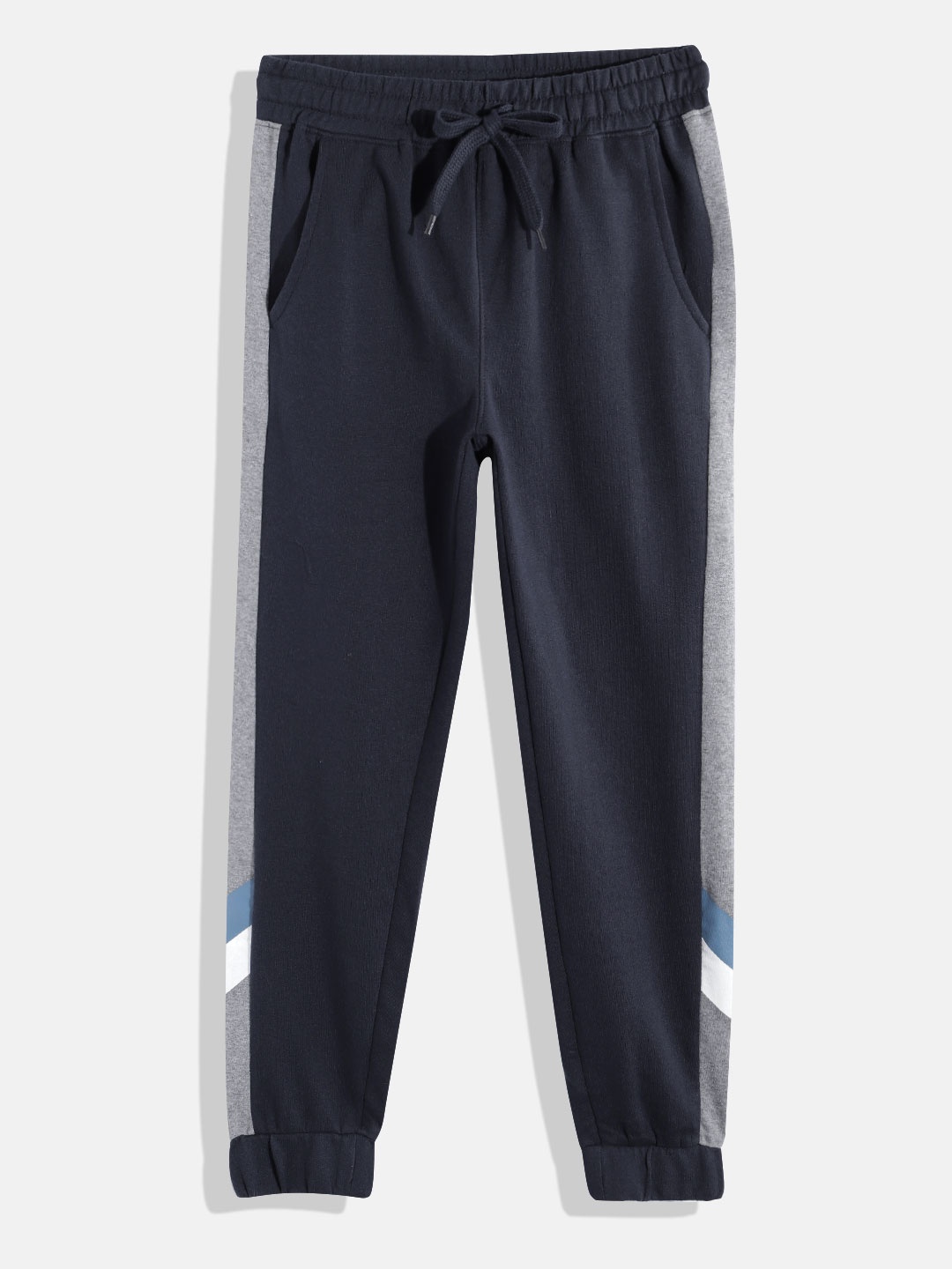 

M&H Juniors Boys Colourblocked Detail Joggers, Navy blue