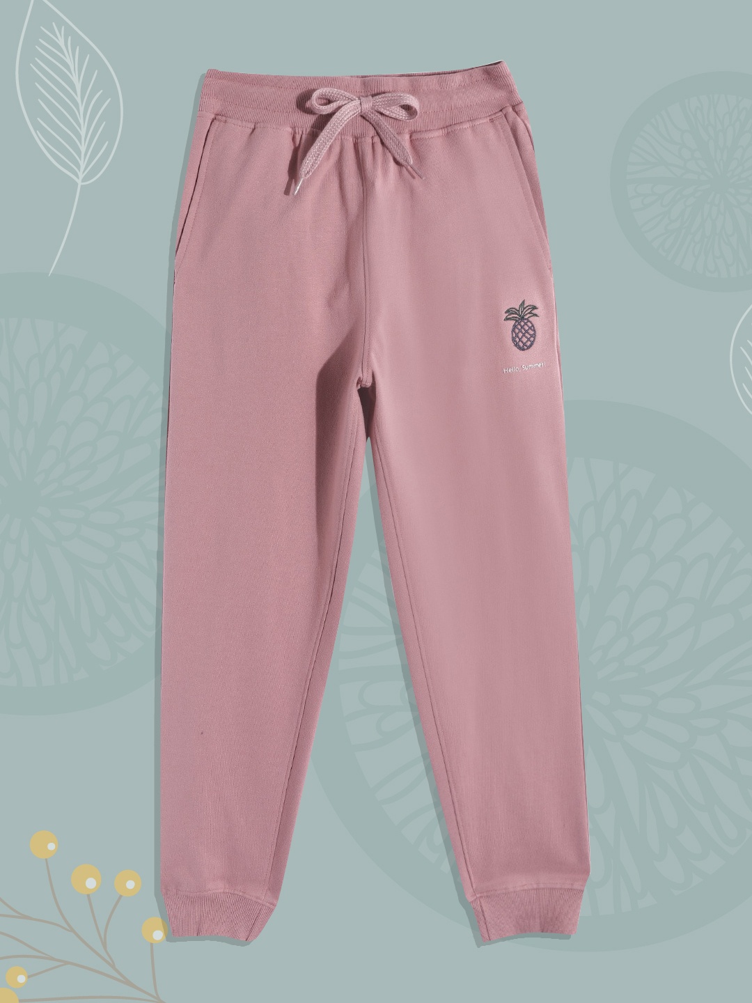 

M&H Juniors Boys Dusty Rose Pink Solid Joggers