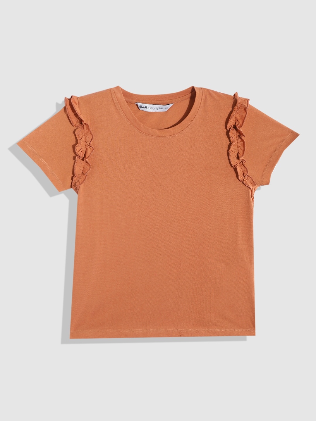 

M&H Juniors Rust Ruffles Top