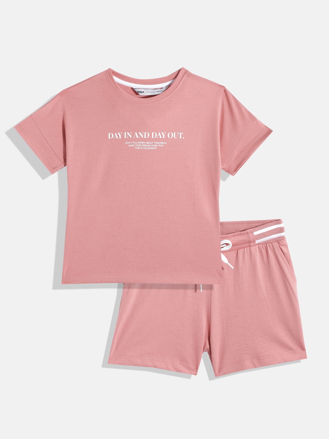 

M&H Juniors Girls Rose Printed Clothing Set