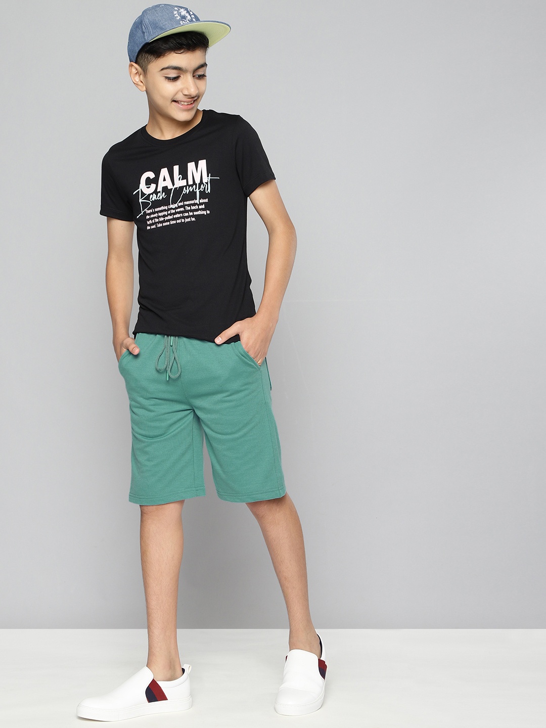 

M&H Juniors Boys Teal Shorts