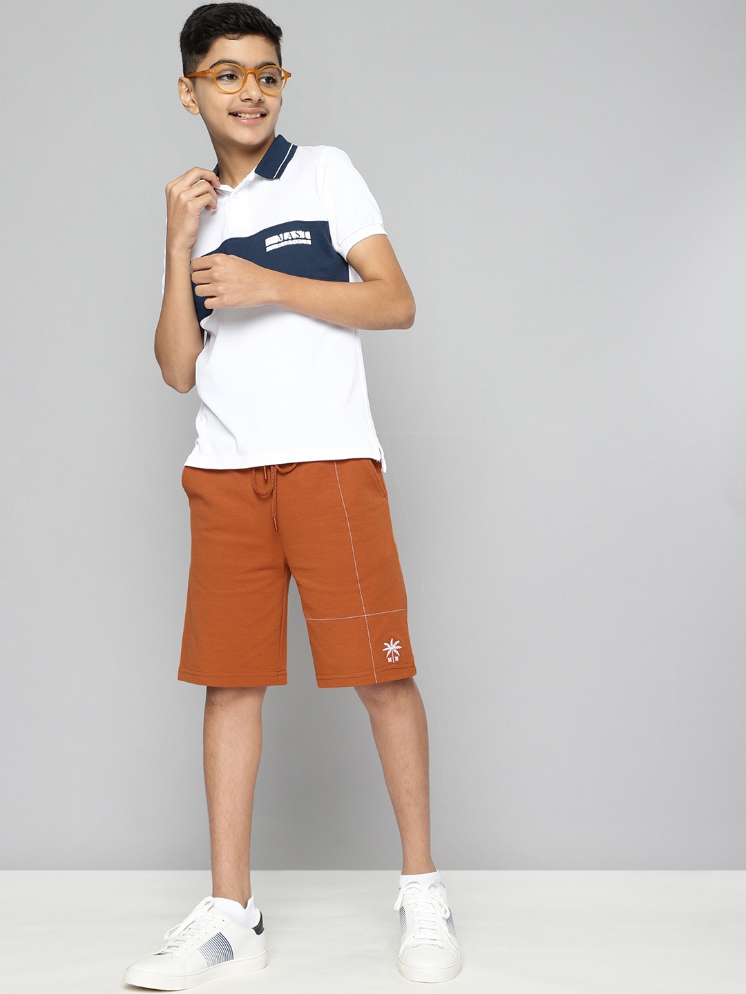

M&H Juniors Boys Brown Shorts