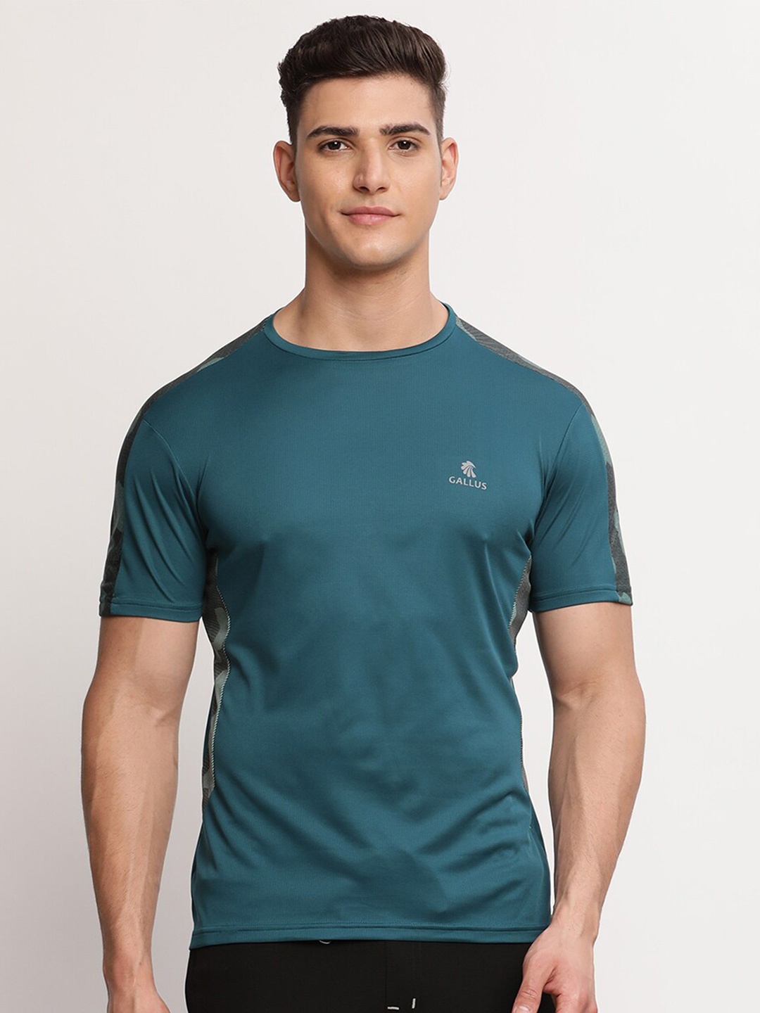 

Gallus Men Green Dri-FIT Training or Gym T-shirt
