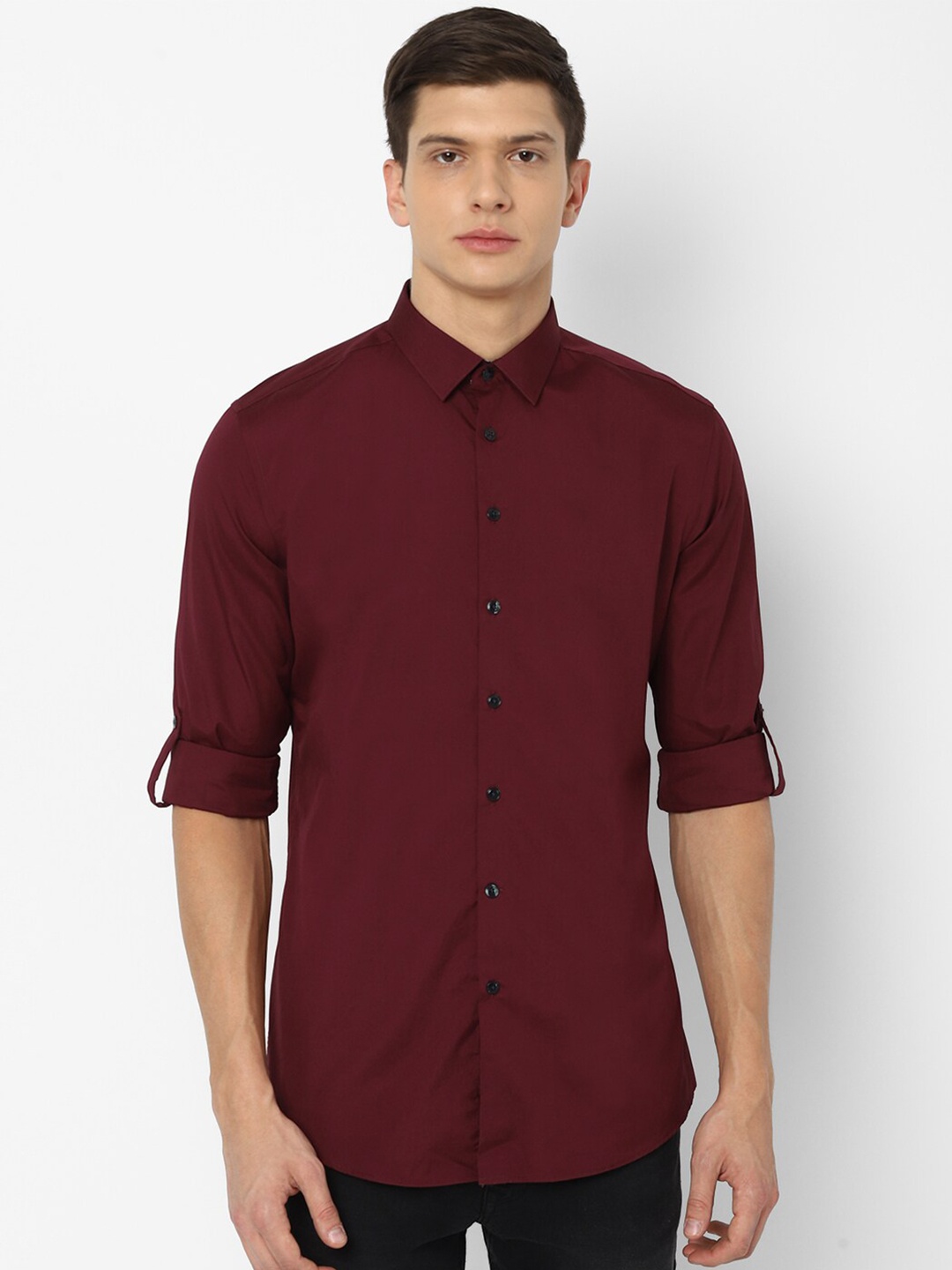 

Louis Philippe Sport Men Maroon Slim Fit Casual Shirt