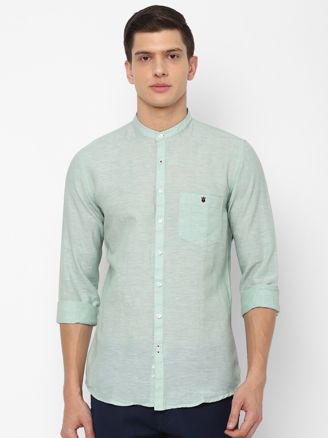 

Louis Philippe Sport Men Green Slim Fit Cotton Casual Shirt