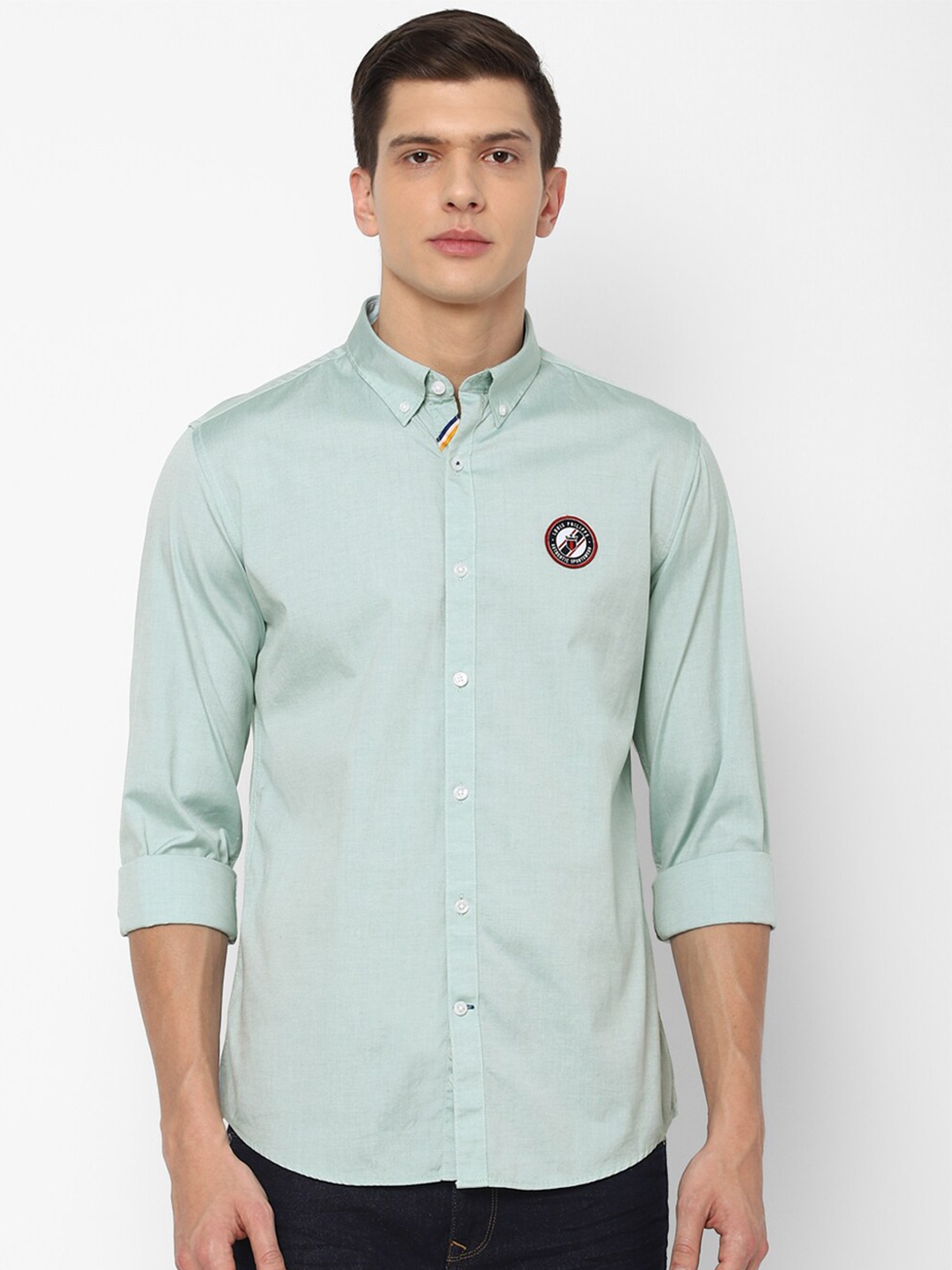 

Louis Philippe Sport Men Green Slim Fit Casual Shirt