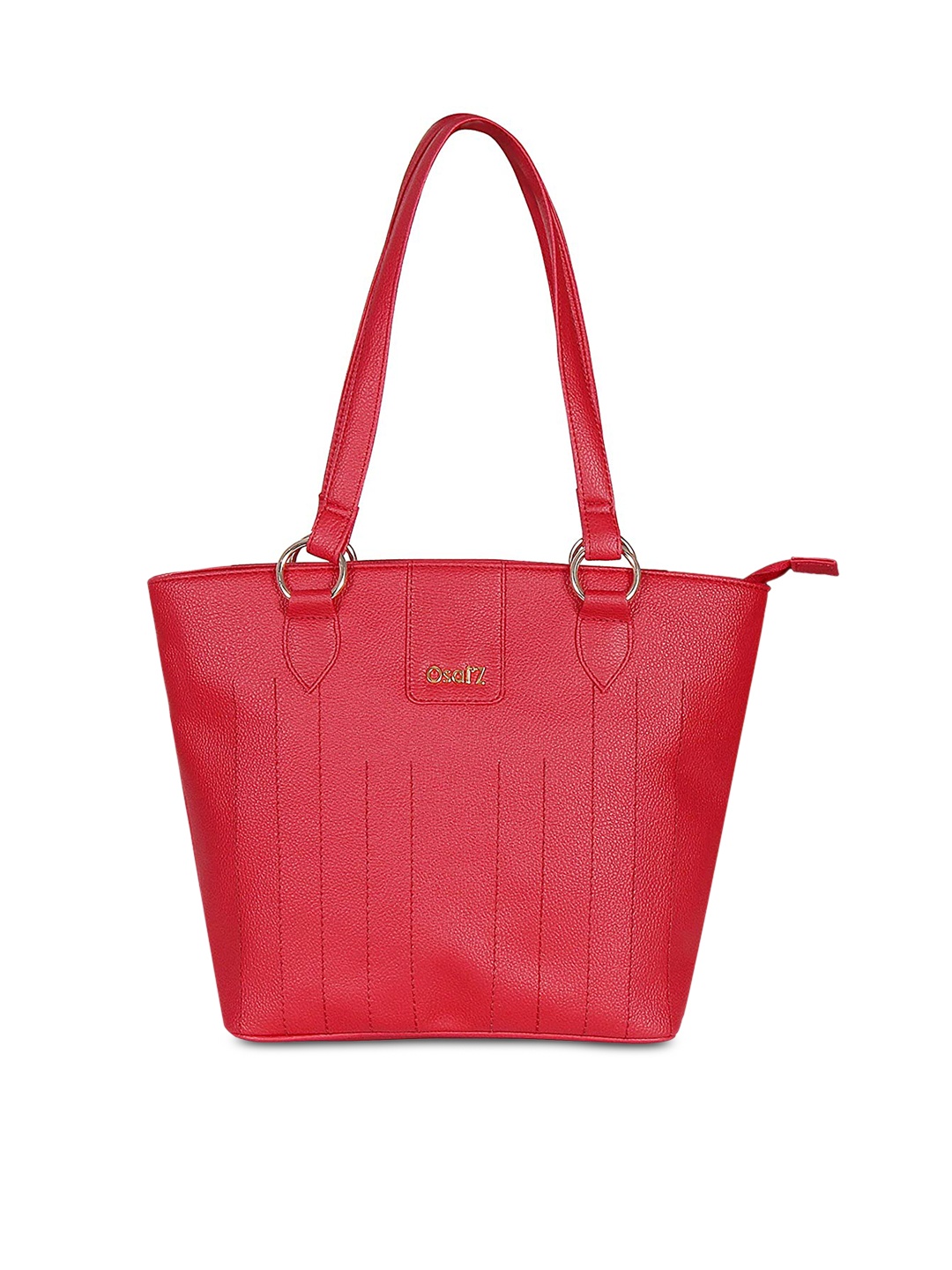 

OsaiZ Red Structured Shoulder Bag with Quilted
