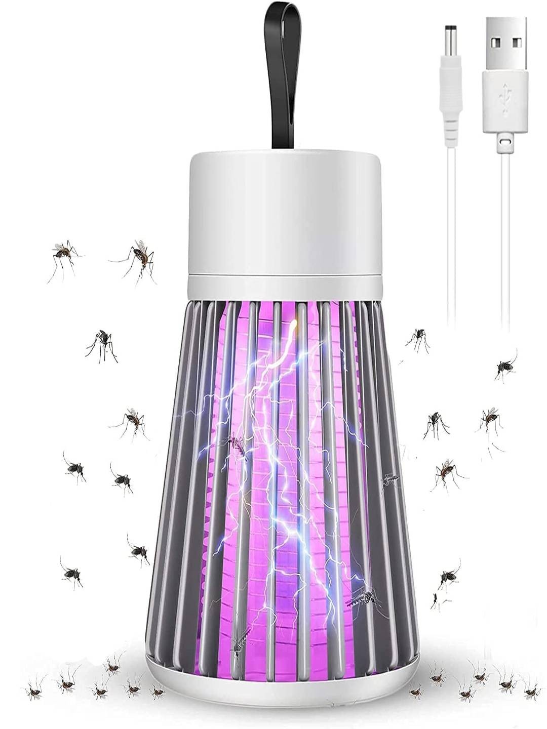 

Tormeti Grey Indoor Light With Hanging Loop Mosquito Killer Lamp