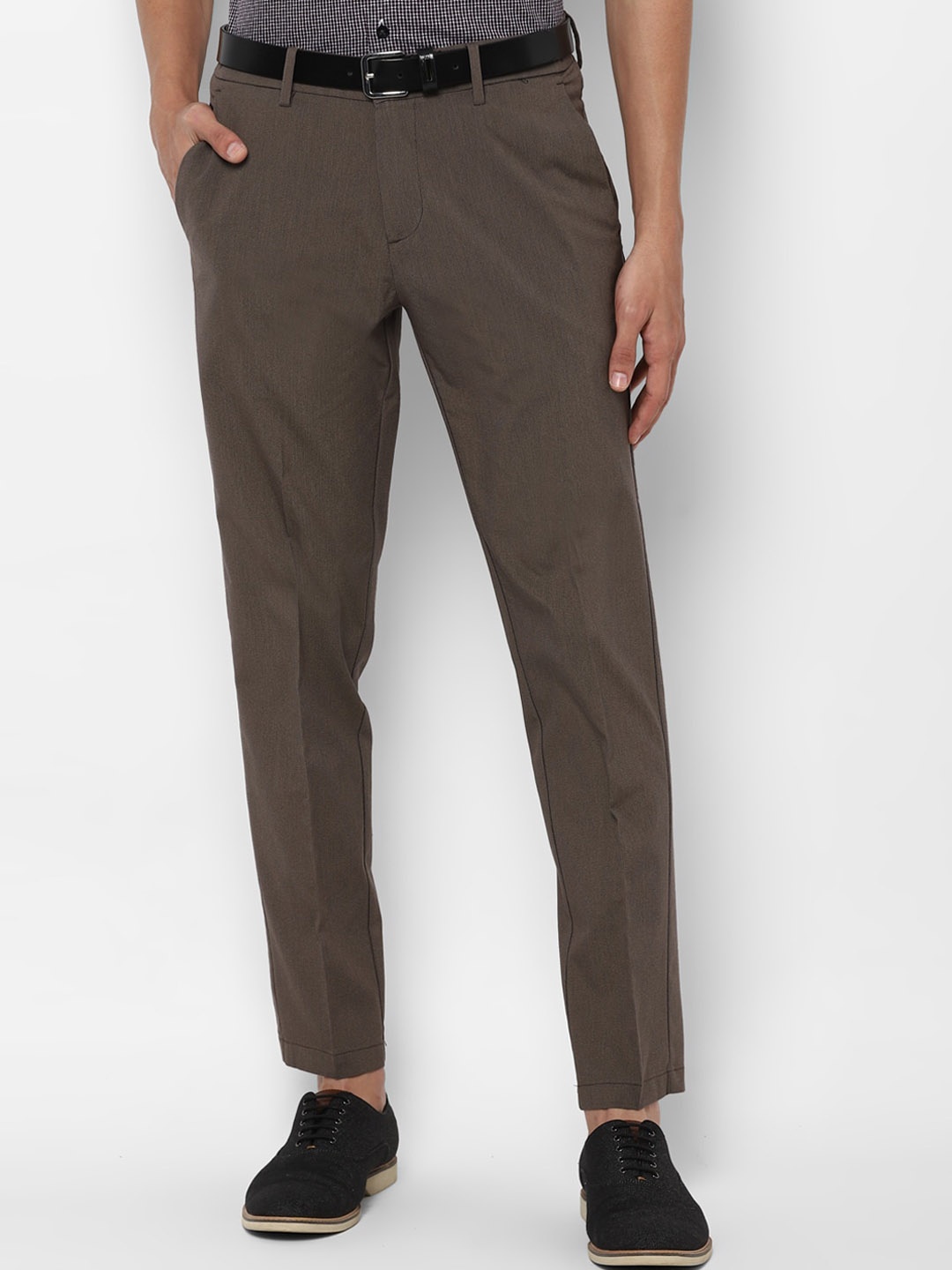 

Allen Solly Men Brown Slim Fit Trousers