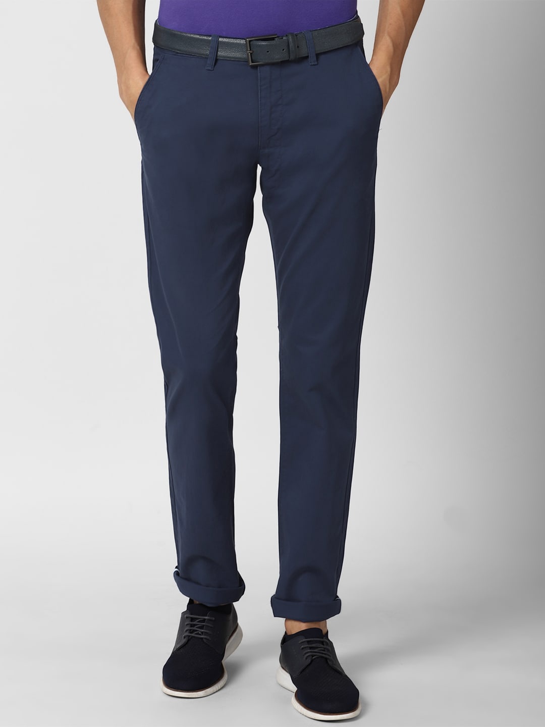 

Van Heusen Sport Men Navy Blue Slim Fit Trousers