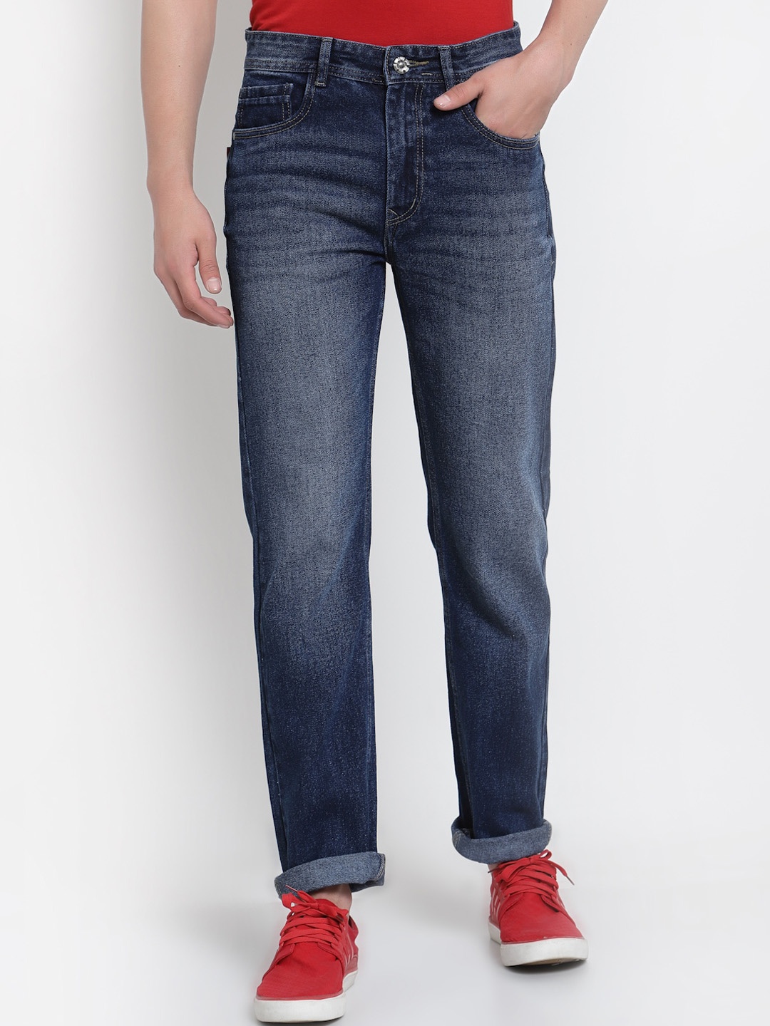

FEVER Men Blue Regular Fit Light Fade Jeans