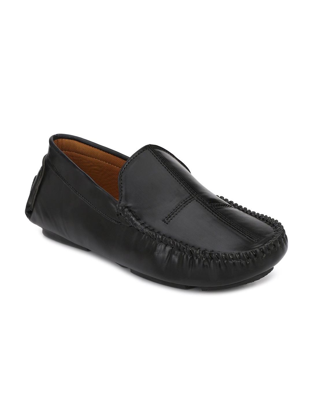 

John Karsun Men Black Perforations Loafers