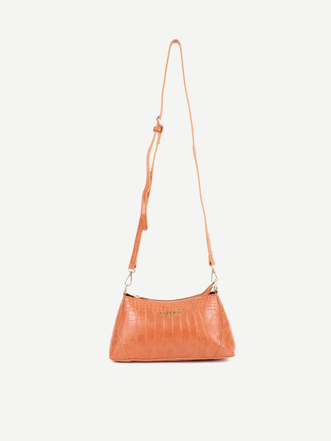 

Carlton London Tan Structured Sling Bag