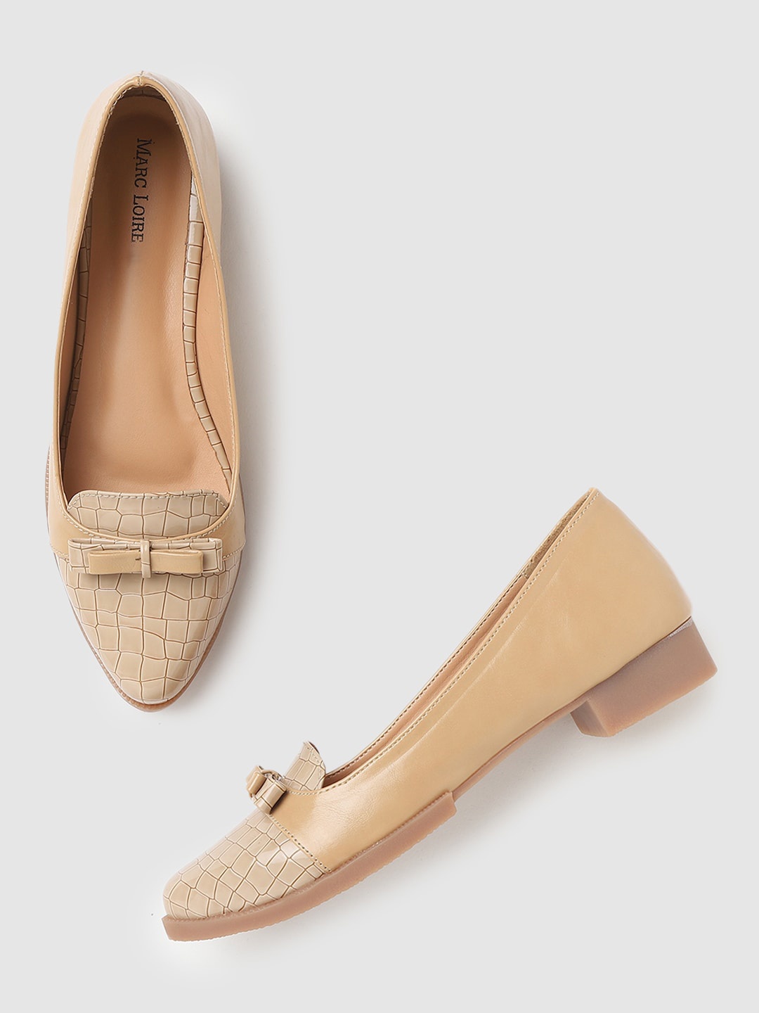 

Marc Loire Women Cream-Coloured Embellished Ballerinas